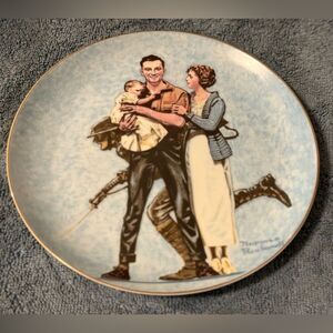 The first Mother’s Day Norman Rockwell 1984 collection of legendary art plate
